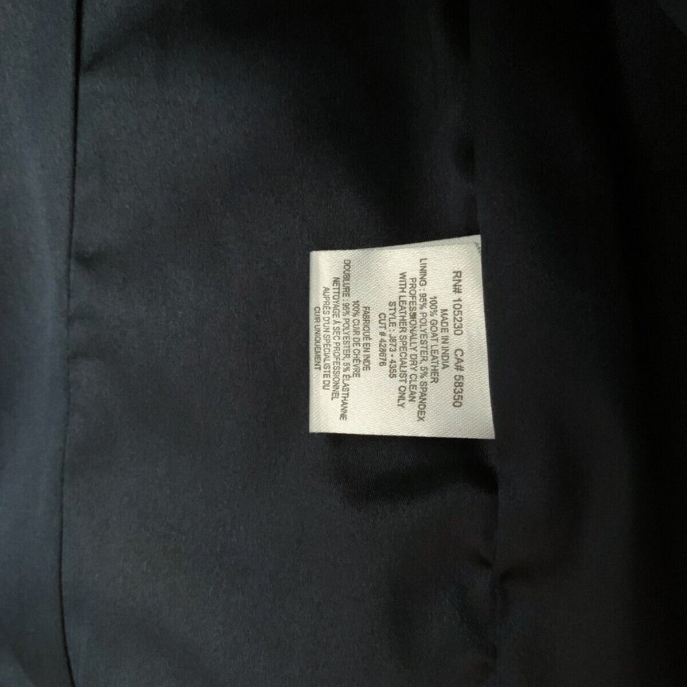 Women's NWT Joie Ailey Leather Suede Moto Jacket in Dark Navy - Picture 5 of 7